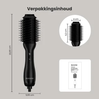 Auronic 4-in-1 Föhnborstel Ø 37 mm Zwart