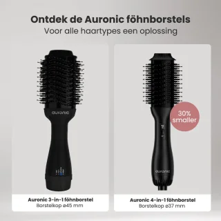 Auronic 4-in-1 Föhnborstel Ø 37 mm Zwart