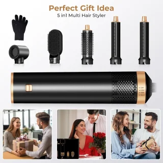 Auto-Wrap Airstyler 5-in-1 Heteluchtborstel Set