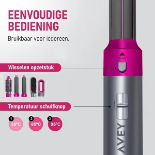 AVEY Airstyler V3 Föhnborstel Set
