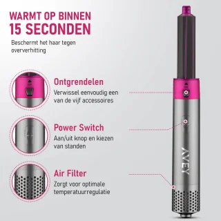 AVEY Airstyler V3 Föhnborstel Set