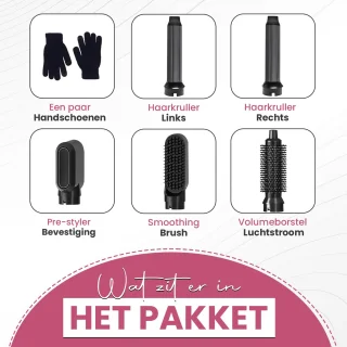 Azorix 5 in 1 Airstyler Zwart