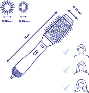 BaByliss AS82E Shape & Smooth Fohnborstel 38mm