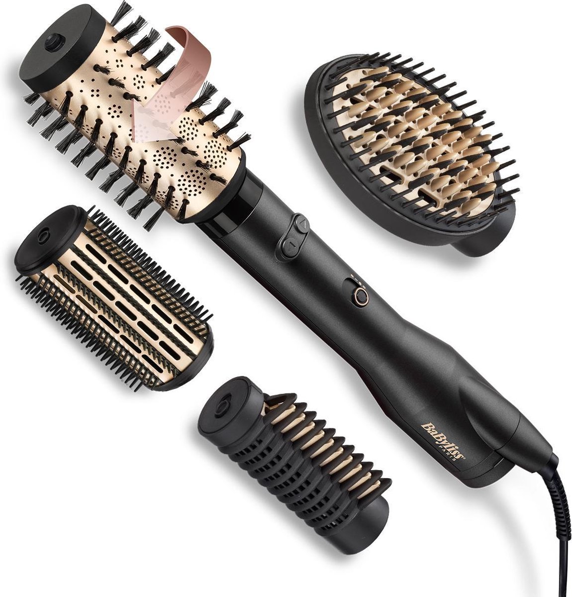 De BaByliss Big Hair Luxe AS970E Föhnborstel 4-in-1 Multistyler in één oogopslag