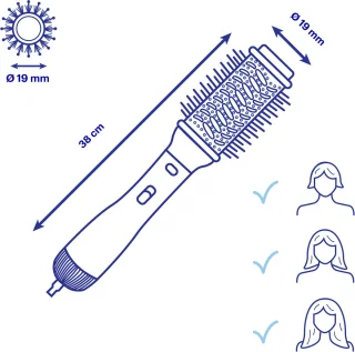 BaBylissPRO BAB2675TTE 19mm Krulborstel