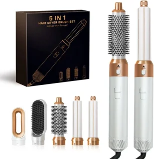 Bech 5-in-1 Föhnborstel White Gold Edition