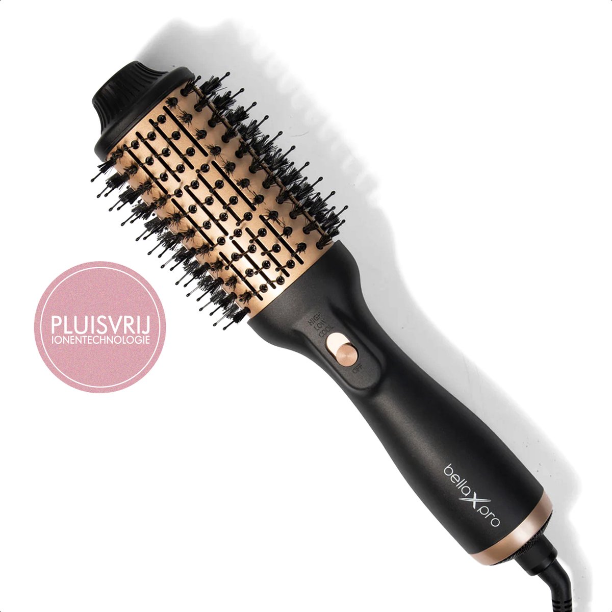 De bellaXpro 3-in-1 Multistyler Föhnborstel in één oogopslag