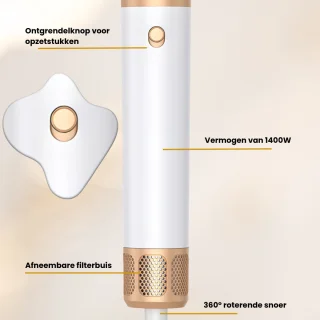 Bellezabo Airstyler Pro 7-in-1 Wit