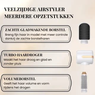 Bellezabo Airstyler Pro 7-in-1 Wit