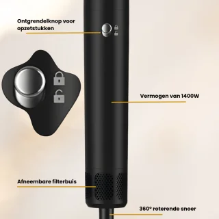 Bellezabo Airstyler Pro 7-in-1 Zwart