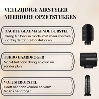 Bellezabo Airstyler Pro 7-in-1 Zwart