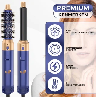 Besjaar multistyler 5-in-1 haardroger en krultang 2025