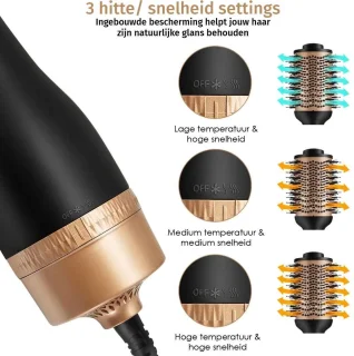 Blossombel Föhnborstel 1200W Ionisch 4-in-1