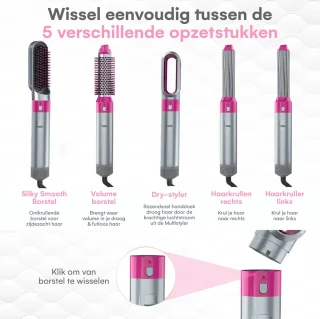 Bolt Electronics Airstyler 5-in-1 Krultang Grijs
