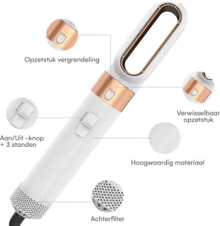 Bolt Electronics Airstyler 5-in-1 Krultang Wit