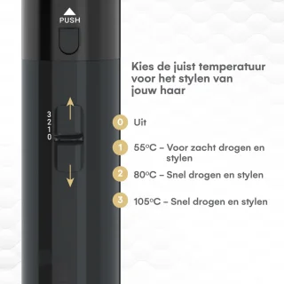 Bolt Electronics Airstyler 5-in-1 Krultang Zwart