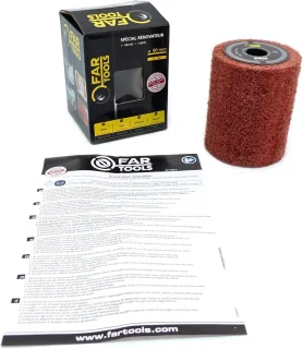 Borstel synthetische vezels - bruin