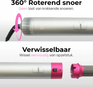 BrinQ Goods 5 in 1 Multistyler Pro Roze