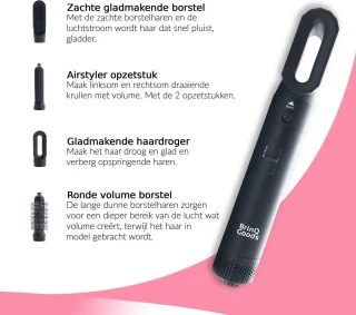 BrinQ Goods 5-in-1 Multistyler Pro Zwart