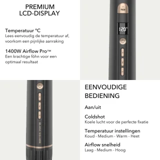 BS® Multistyler Airstyler Pro 8-in-1 Haardroger en Krultang