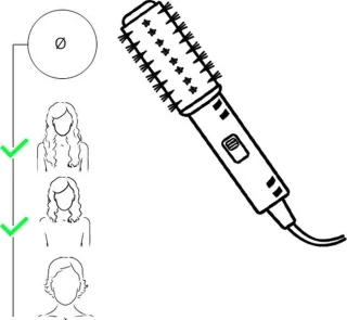 Carmen DC5250 Föhnborstel