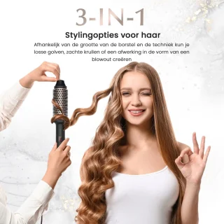 CASSICO Thermal Brush Zwart keramische warmteborstel