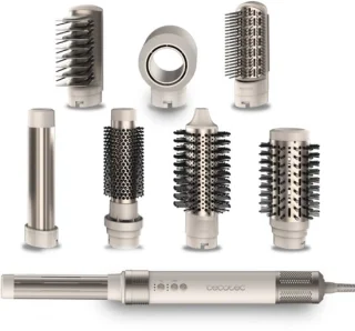 Cecotec CeramicCare AirGlam Champagne multistyler met luchtborstel, föhn en stijltang