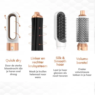 CELIQE™ 5-in-1 Airstyler Föhnborstel Wit