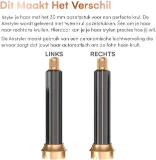 CELIQE™ 5-in-1 Airstyler Föhnborstel Zwart-Goud