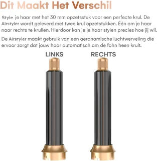 Celiqe Föhnborstel 5-in-1 Multistyler Bruin/Zwart Goud