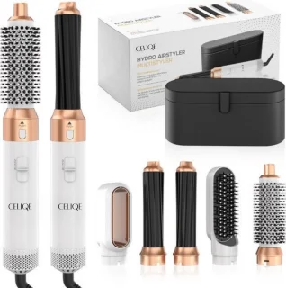 Celiqe Föhnborstel 5-in-1 Multistyler Zwart Wit Goud