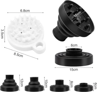 CLVP Diffuser Krulborstel Universeel Zwart