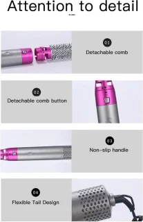 Collox 5-in-1 Haarstyler Rose Red