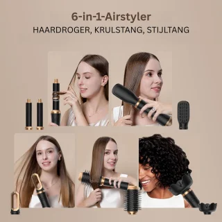 CRLYN Haardroger met Borstel Multistyler