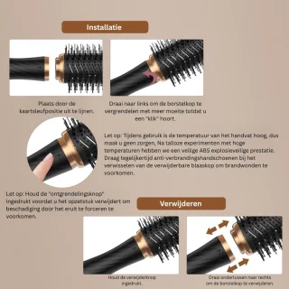 CRLYN Haardroger met Borstel Multistyler