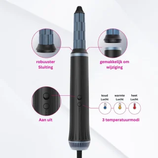 CRLYN® Haardroger met Borstel Multistyler