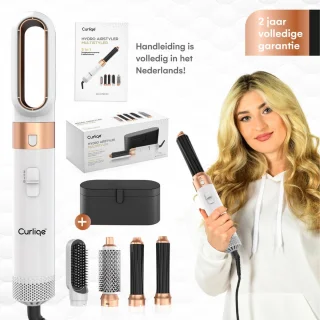 Curliqe™ 5-in-1 Multistyler Föhnborstel Wit