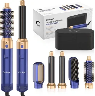 Curliqe™ Airstyler 5 in 1 Multistyler Blauw