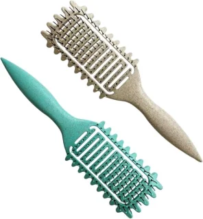 Curls haarborstel voor krullen groen