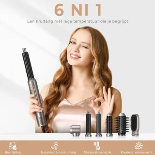 Curly Twist Air Style 6-in-1 föhnborstel
