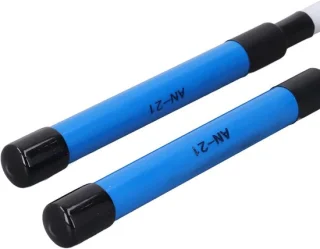 Drumborstels set jazz - 2 stuks - blauw wit