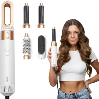 Dryze Airstyler 5-in-1 Multistyler Crème White/Gold