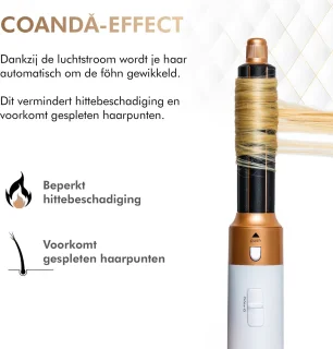 Dryze Airstyler 5-in-1 Multistyler Crème White/Gold