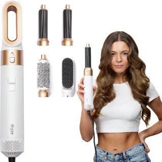 Dryze Airstyler 5-in-1 Multistyler Crème White/Gold
