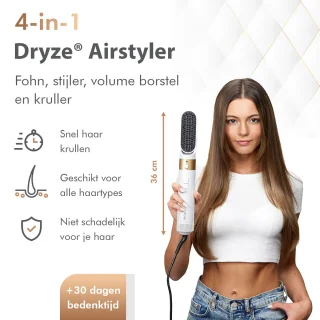Dryze Airstyler 5-in-1 Multistyler White/Gold Edition