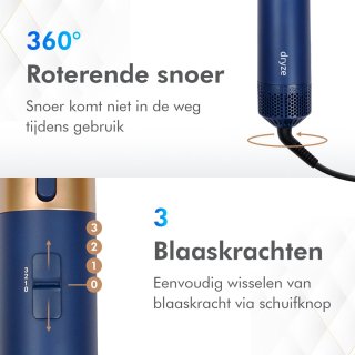 Dryze Airstyler Vinca Blue Edition 5-in-1 Multistyler