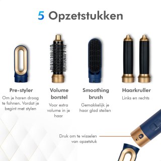 Dryze Airstyler Vinca Blue Edition 5-in-1 Multistyler