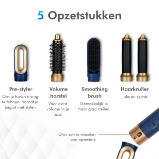 Dryze Airstyler Vinca Blue Edition 5-in-1 Multistyler