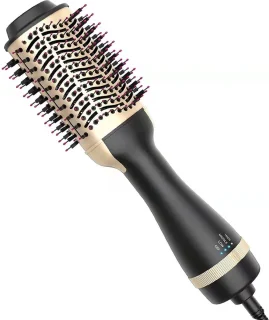 EDMONDO Magic Brush 3-in-1 Föhnborstel Zwart/Rosé Goud