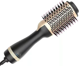 EDMONDO Magic Brush 3-in-1 Föhnborstel Zwart/Rosé Goud